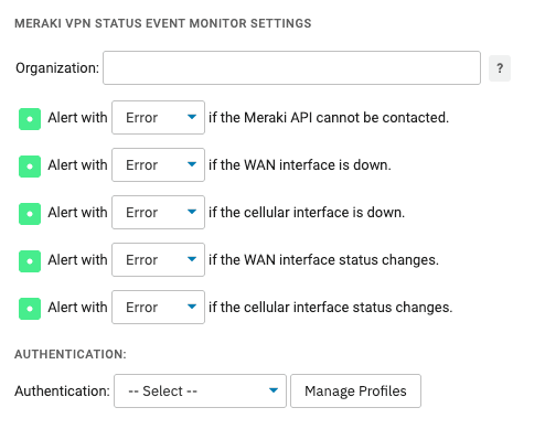 Meraki Router Uplink Monitor Dashboard