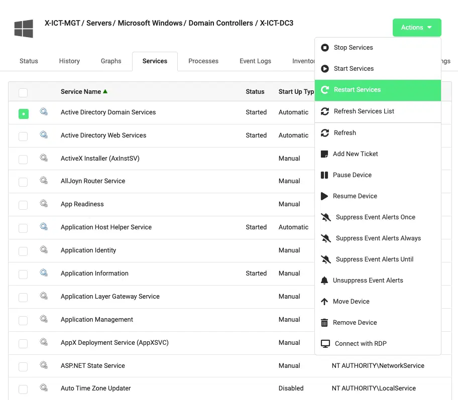 Server Monitoring Dashboard