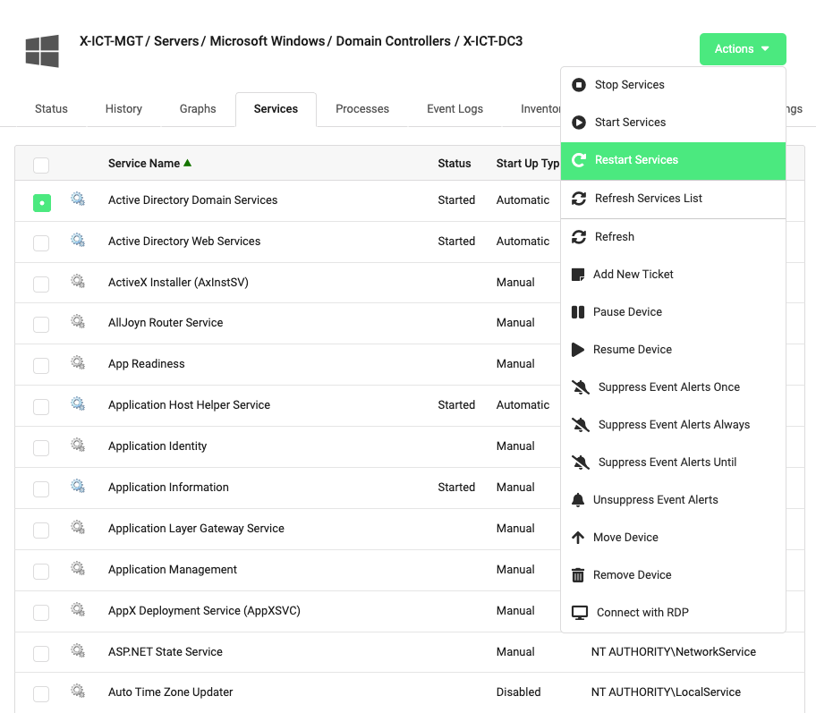 Server Monitoring Dashboard